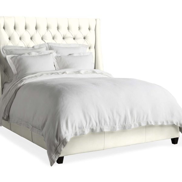 Devereaux Leather Tufted Bed