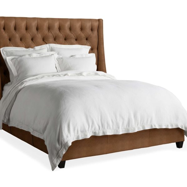 Devereaux Leather Tufted Bed