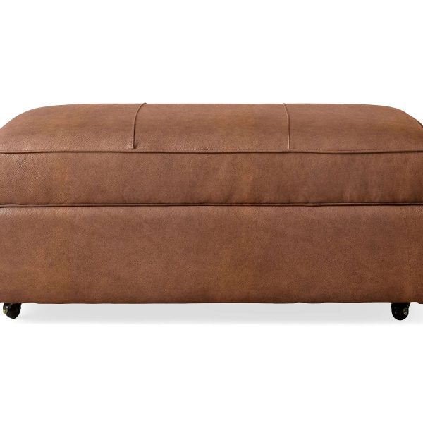 Filmore Leather Storage Ottoman