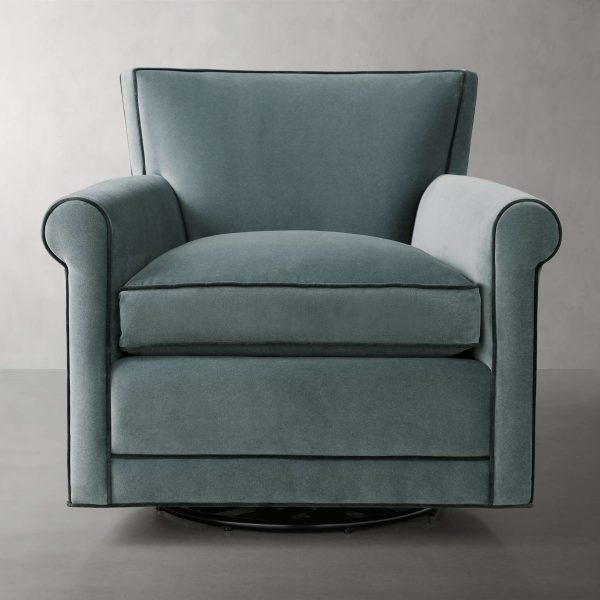 Rudy Rolled Arm Swivel Chair